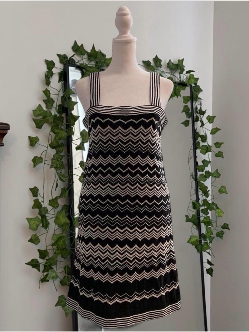 Black and White Mini Dress